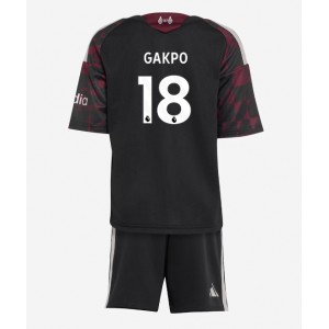 Liverpool Cody Gakpo #18 Jalkapallovaatteet Lasten Kolmas peliasu 2026-27 Lyhythihainen (+ Lyhyet housut)